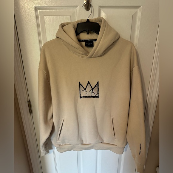 Blvck x Basquiat 'Crown' Hoodie Cream - Picture 1 of 7